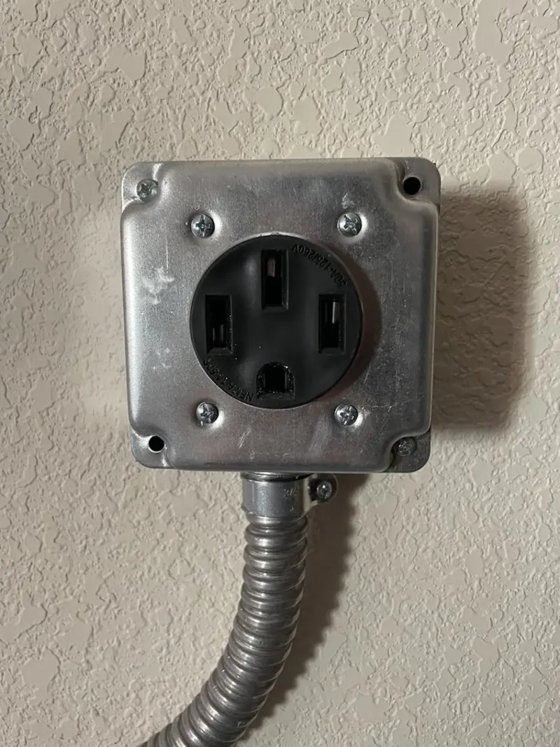 NEMA 14-50 outlet installed for Smart Home Electrical in Priceville